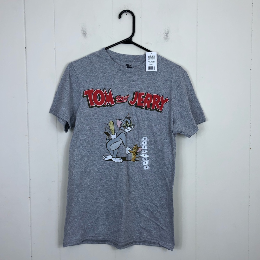 NWT Tom and Jerry‎ Hanna Barbera 1940 Men's Vintage T-Shirt Sz S